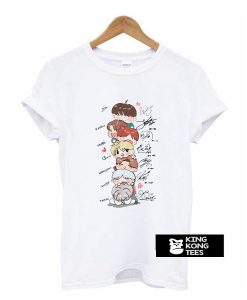 BTS Chibi Signatures t shirt