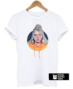 Billie Eilish With Orange hoodie t shirt