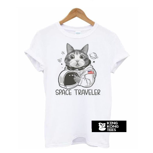 Cat Astronaut Space Traveler t shirt