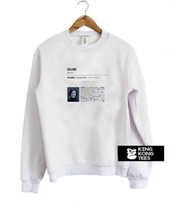 Celine Designer Phoebe Philo sweatshirt