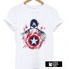 Fashion Marvel Print Captain America t shirt