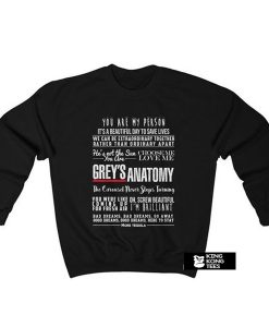 Greys Anatomy Quotes Unisex Heavy Blend Crewneck Sweatshirt