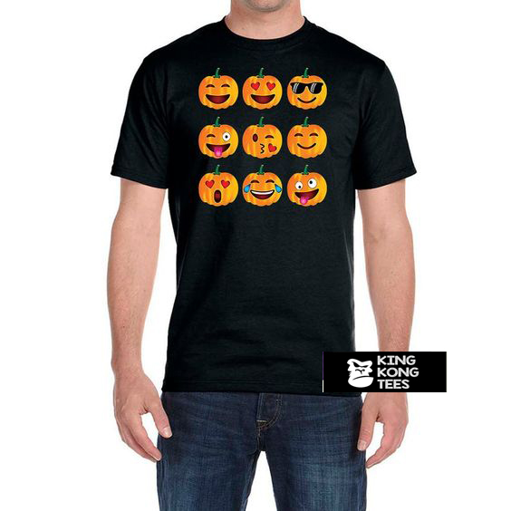 Halloween Pumpkin Emoji Men’s t shirt