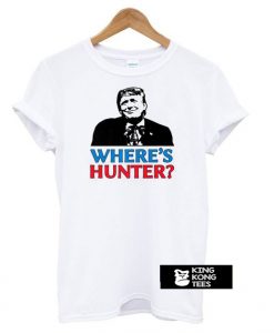 Where’s Hunter Trump 2020 Rally Anti Biden Conservative t shirt