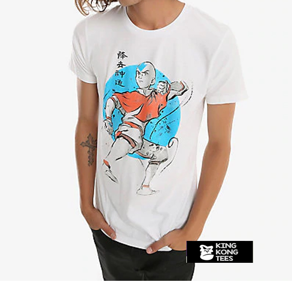 Avatar The Last Airbender Aang Watercolor V-Neck t shirt
