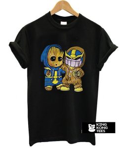 Baby Groot And Thanos t shirt