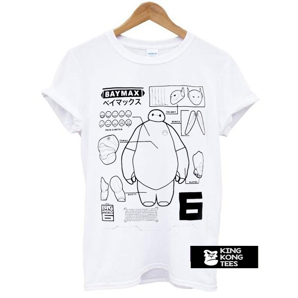 Big Hero Baymax Schematic t shirt