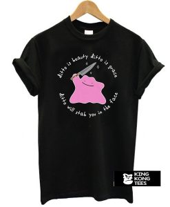 Ditto Holding Knife Pokemon t shirt