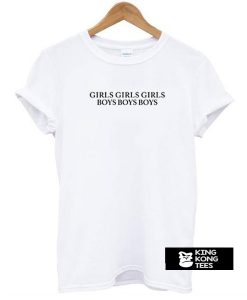 Girls Girls Girls Boys Boys Boys Dua Lipa t shirt