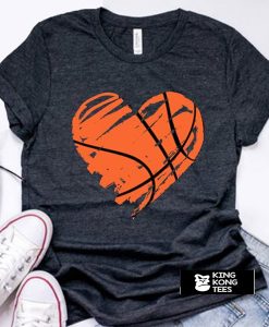 Heart Basketball t shirt