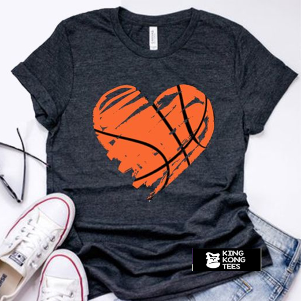 Heart Basketball t shirt