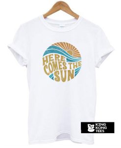 Here comes the sun vintage inspired beach graphic t shirt