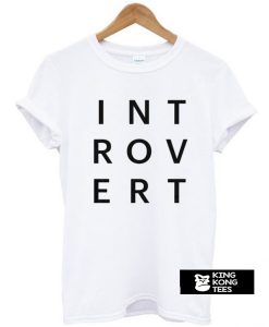 Introvert Typography t shirt