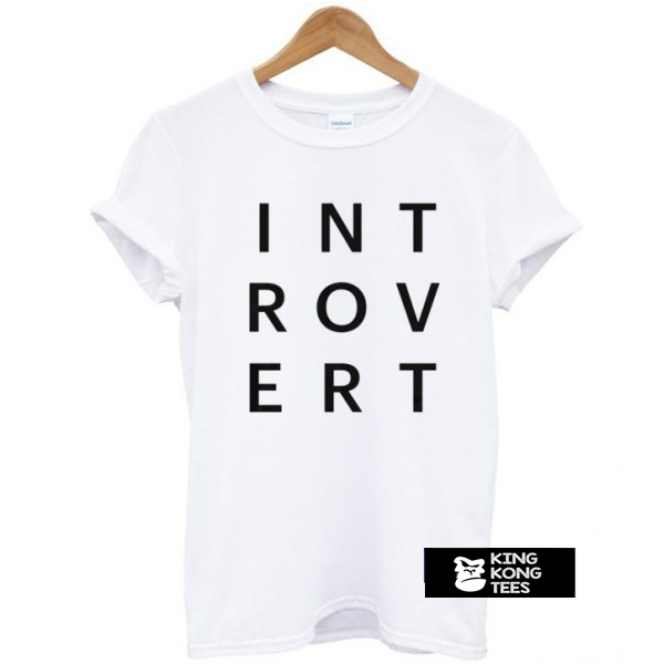 Introvert Typography t shirt