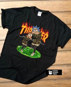 Rick and Morty Thrasher t shirt