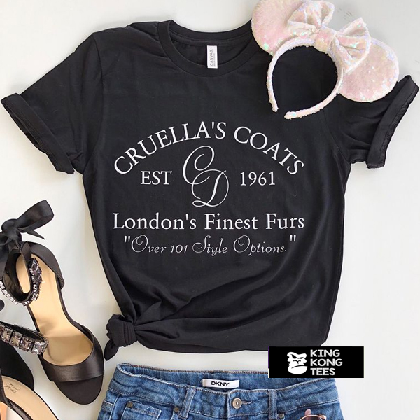 cruella's coats t shirt