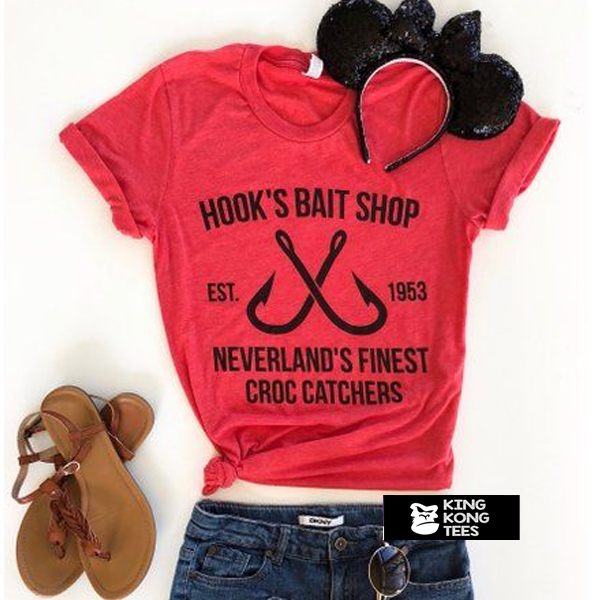 hook's bait shop t shirt