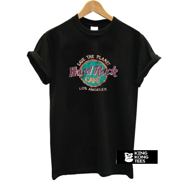 save the planet hard rock cafe los angeles t shirt