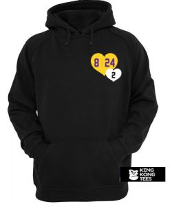 8 24 2 Kobe & Gigi in Hearts hoodie