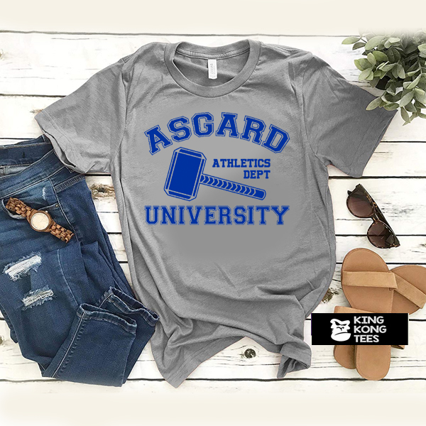 ASGARD UNIVERSITY T SHIRT - INSPIRED BY THOR LOKI AVENGERS