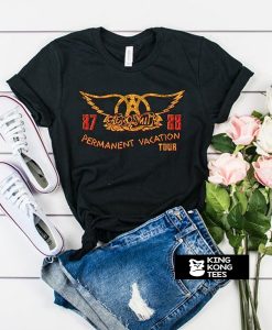 Aerosmith Permanent Vacation Tour t shirt