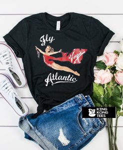 Fly Virgin Atlantic Princess Diana t shirt