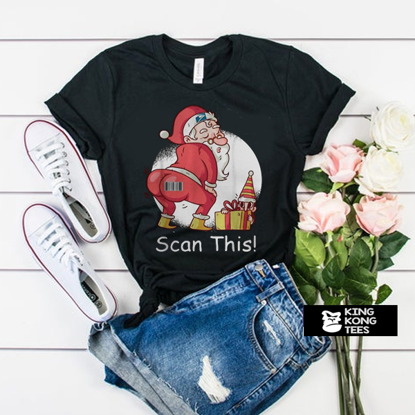 Santa Claus scan this t shirt