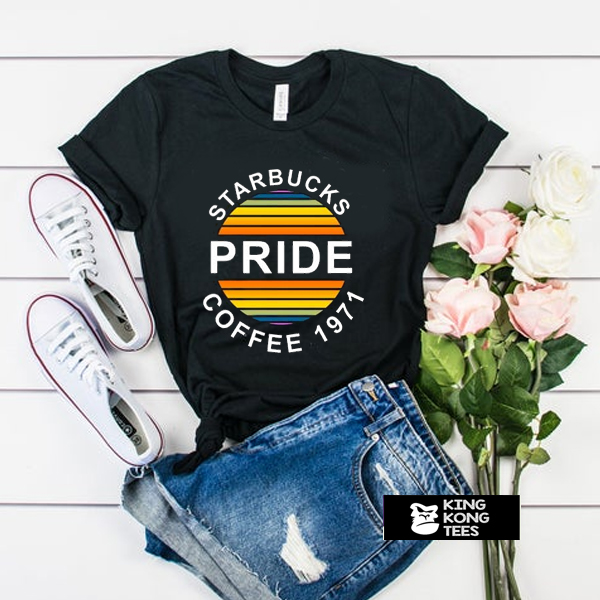 Starbucks Pride Coffe 1971 t shirt