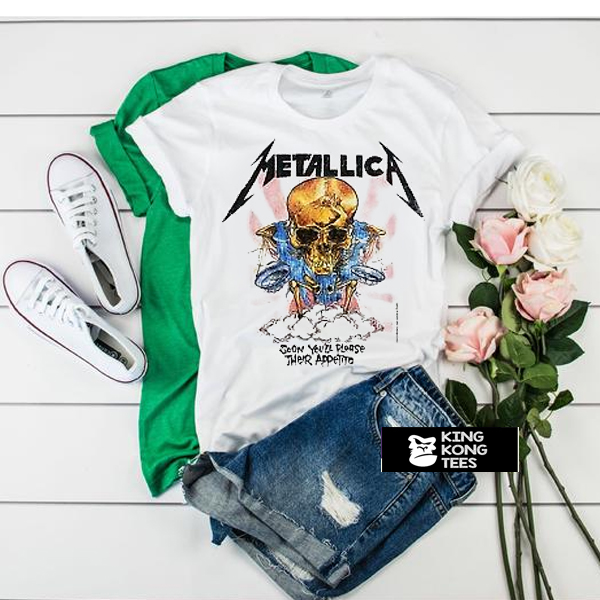 metallica soon you'll please appetite t shirt