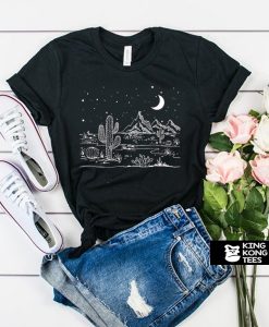 Desert starry night t shirt