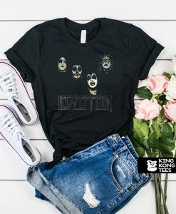 Led Zeppelin x KISS Combo Metal t shirt