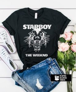 The Weeknd Starboy Panther t shirt