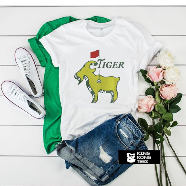 Tiger goat masters tiger woods good at golf Guys t shirt