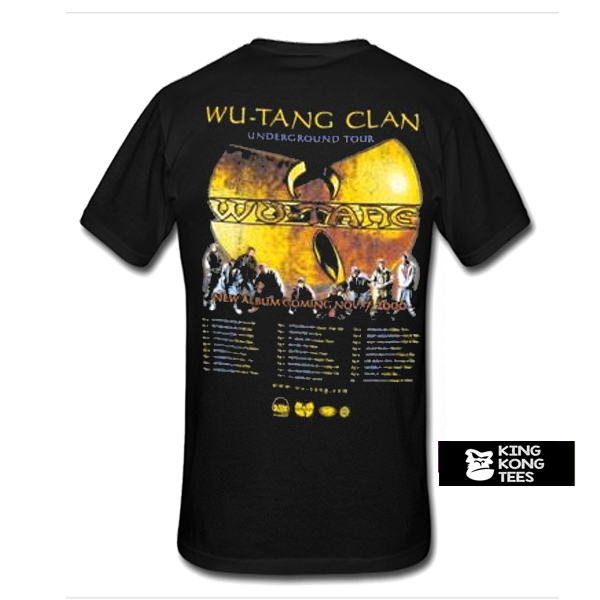 Wutang Clan Underground Tour t shirt back