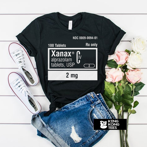 Xanax 2mg Rx Only t shirt