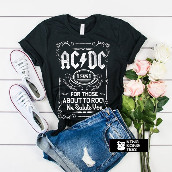 ACDC 1981 For Those About To Rock t shirt