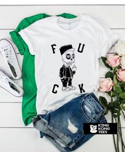 Cartoon Bart Simpson Fuck t shirt