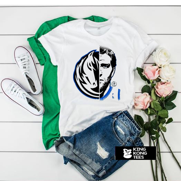 Majestic NBA Dirk Nowitzki Dallas Mavericks t shirt