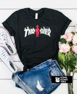 Thrasher X Girl On Fire t shirt