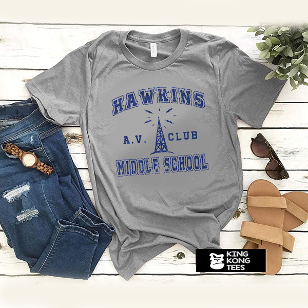 Stranger Things Hawkins Middle School t shirt