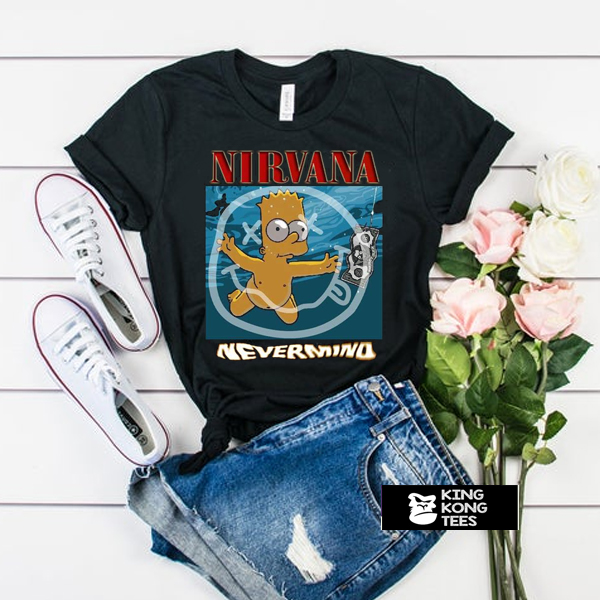 Bart Simpson Nirvana Nevermind t shirt