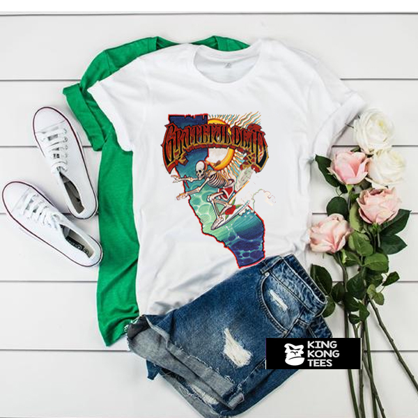 Grateful Dead Surfing Skeleton t shirt