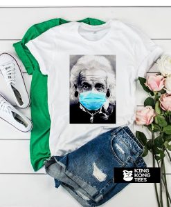 Albert Einstein Mask Face t shirt