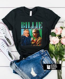 Billie Eilish 90s Vintage Black t shirt