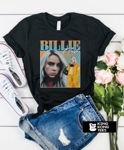 Billie Eilish 90s Vintage Black tshirt