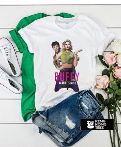 Buffy The Vampire Slayer Luke Perry Kristy Swanson t shirt