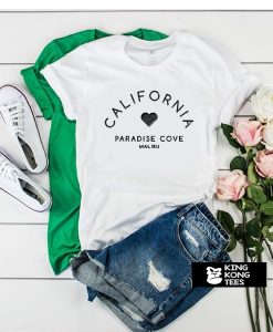 California Paradise Cove Malibu white t shirt