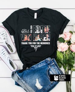 Eddie Van Halen thank you for the memories t shirt