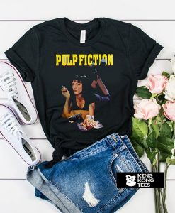 Pulp Fiction Mia Wallace Black t shirt