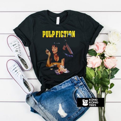 Pulp Fiction Mia Wallace Black t shirt